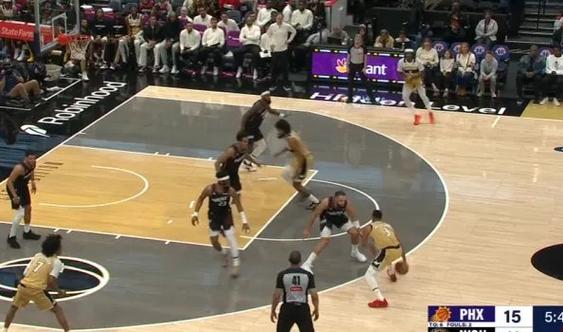 只要能输球大家都有机会!奇才全队六人得分上双沃特金斯也有8分